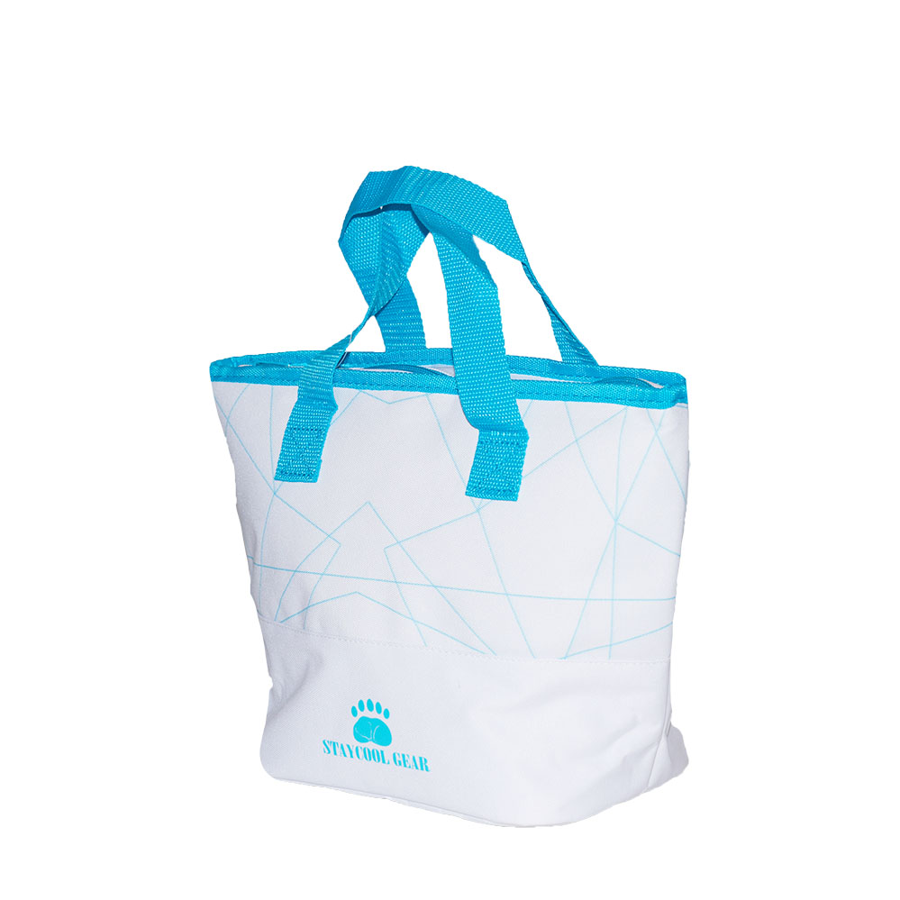 Cooler Bag White/Blue 25*34 cm
